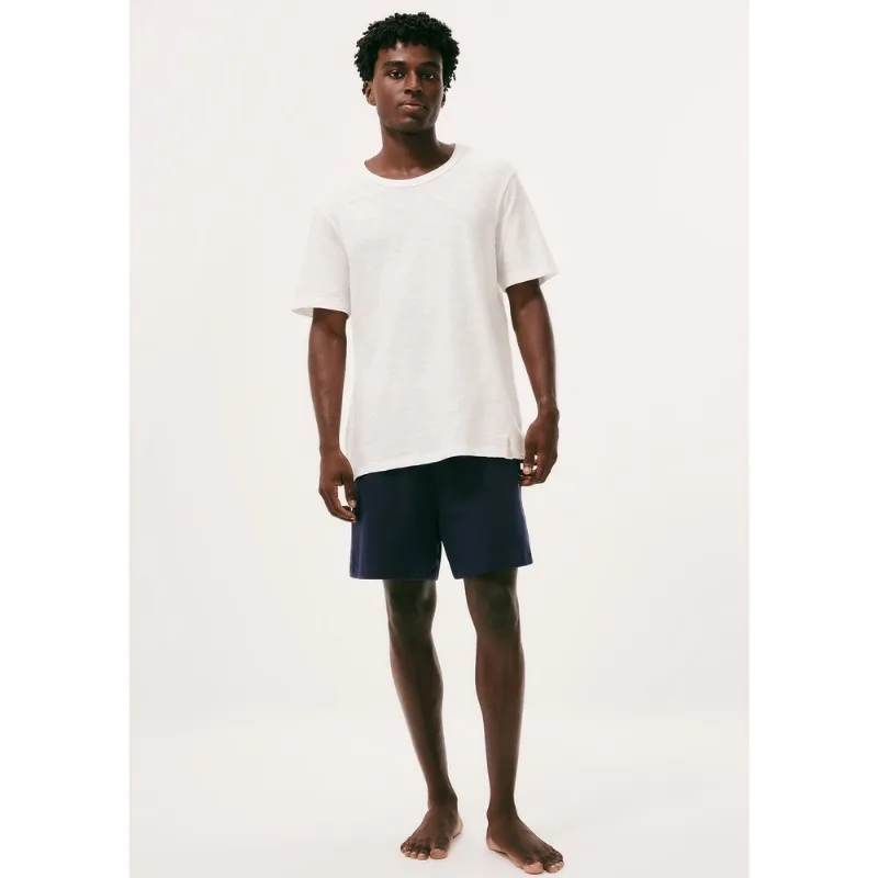 Pijama Curto Masculino Em Malha Flamê - Off white G