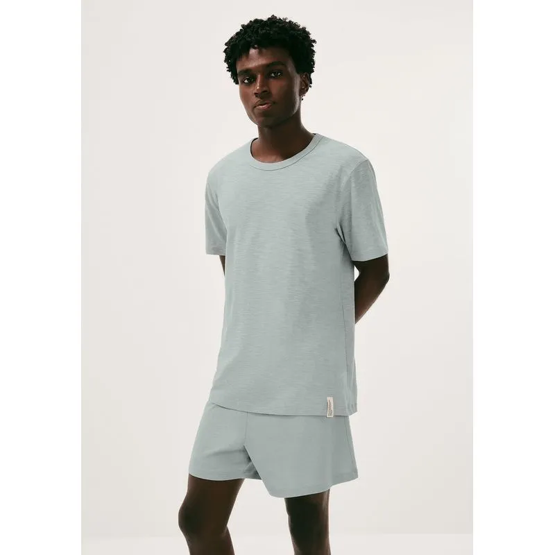Pijama Curto Masculino Em Malha Flamê - Azul P