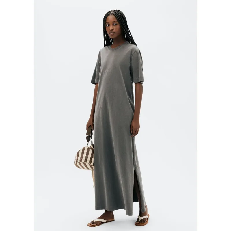 Vestido Midi Estonado Super Cotton - Preto M