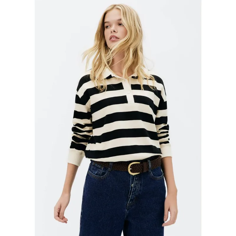 Blusa Polo Feminina Super Cotton - Preto M