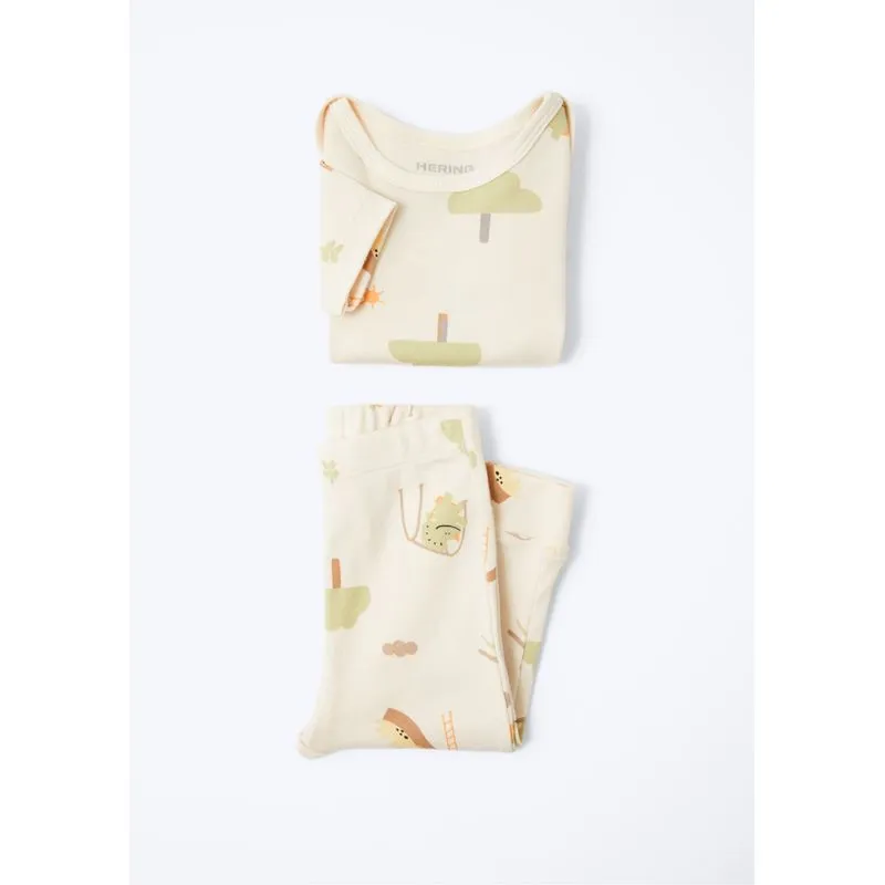 Conjunto Bebê Unissex Decote Anjinho - Laranja 06M