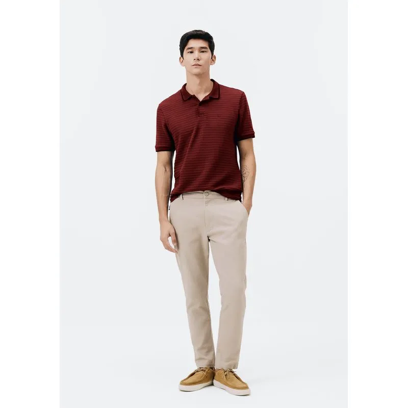 Camisa Polo Masculina Manga Curta Listrada - Vermelho XXG