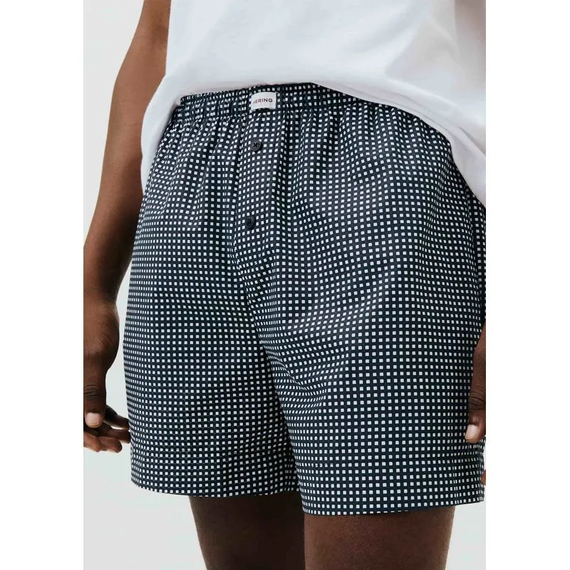 Cueca Samba Canção Fio Tinto Quadriculada - Azul P