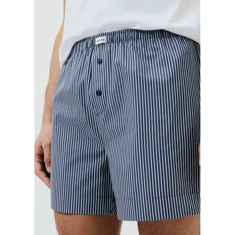Cueca Samba Canção Fio Tinto Listrada - Azul P