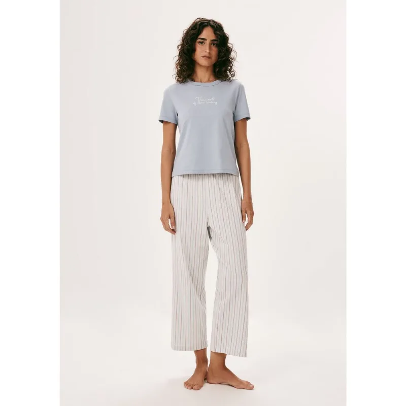 Pijama Longo Feminino Estampado - Azul XP