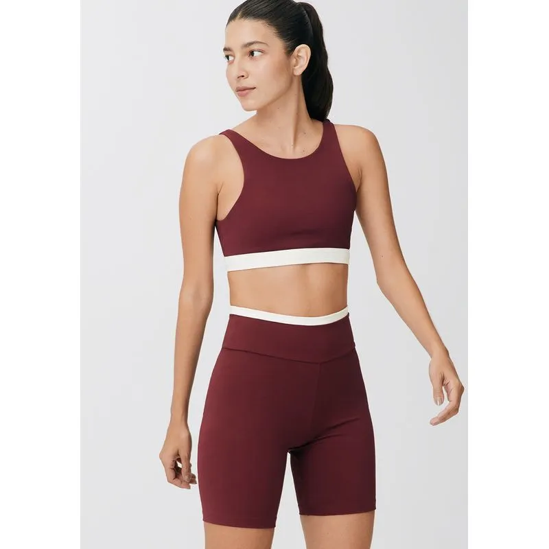 Top Esportivo Com Fio Lycra® - Vinho XG