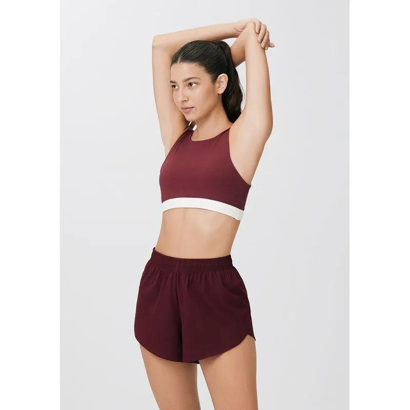 Shorts Feminino Runner Easy Care - Vinho XG