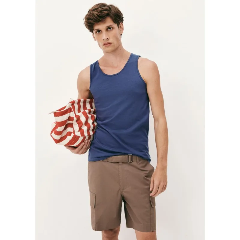 Regata Básica Masculina Sim - Azul M