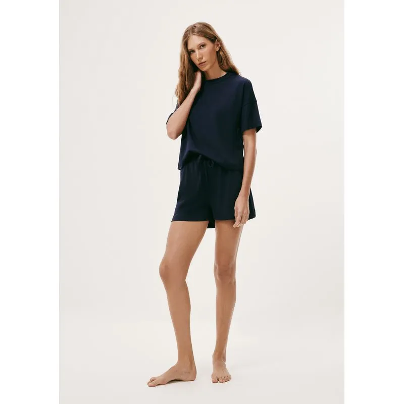 Pijama Feminino Curto Box Em Algodão - Azul P