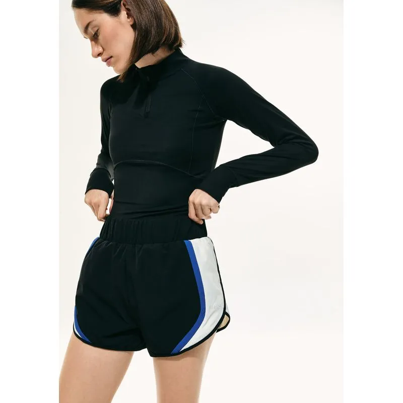 Shorts Runner Recortes Hering Sports + FRNC - Preto M