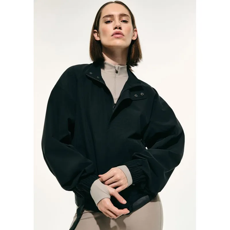 Casaco Oversized Feminino Hering Sports + Frnc - Preto G