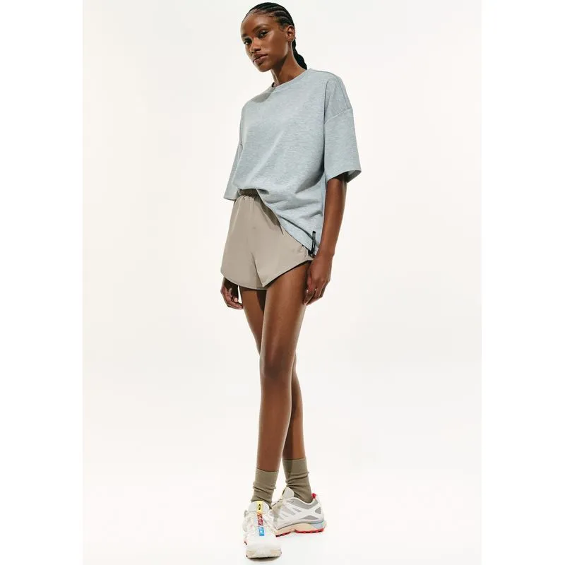 Shorts Feminino Com Botões Hering Sports + FRNC - Cinza M