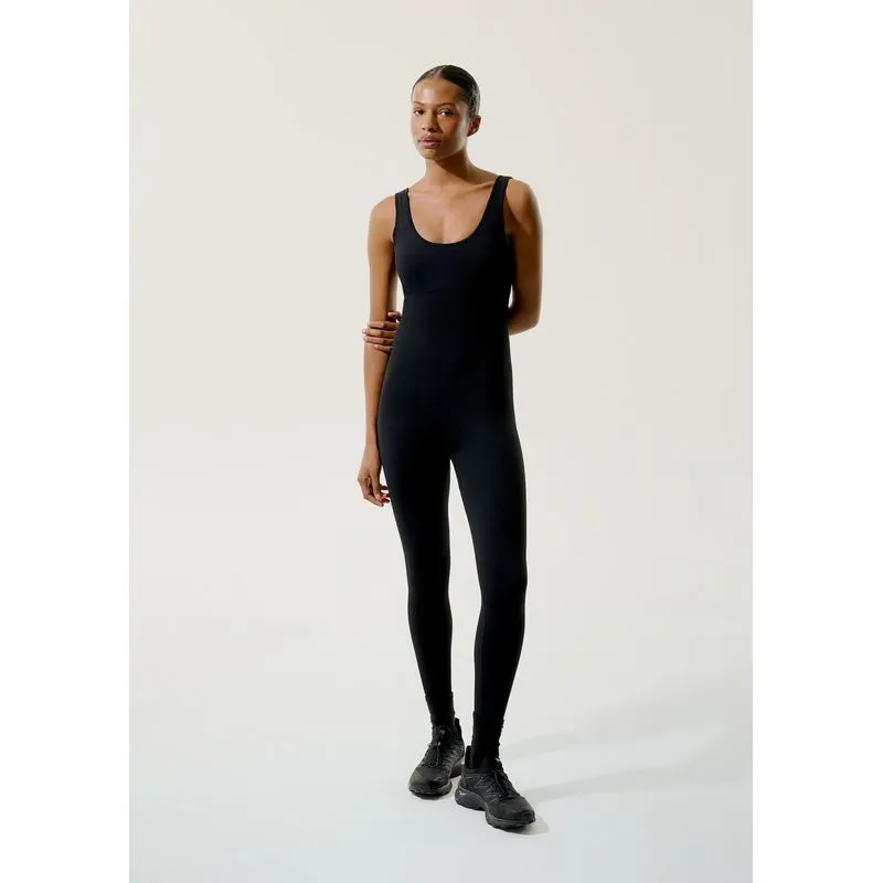 Macacão Esportivo Feminino Sem Costura - Preto XG