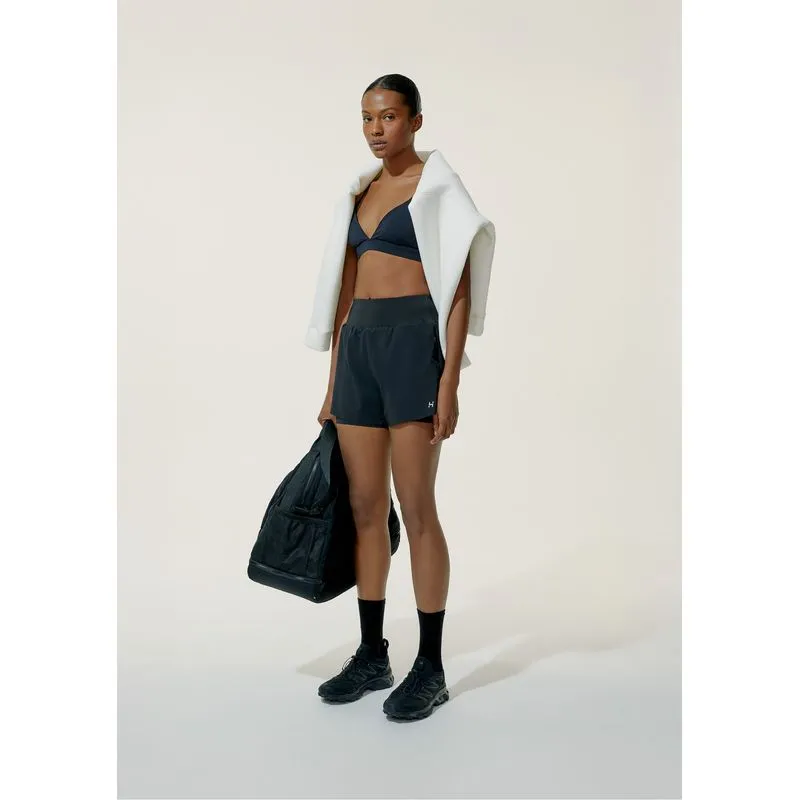 Shorts Esportivo Feminino Runner Secagem Rápida - Preto XG