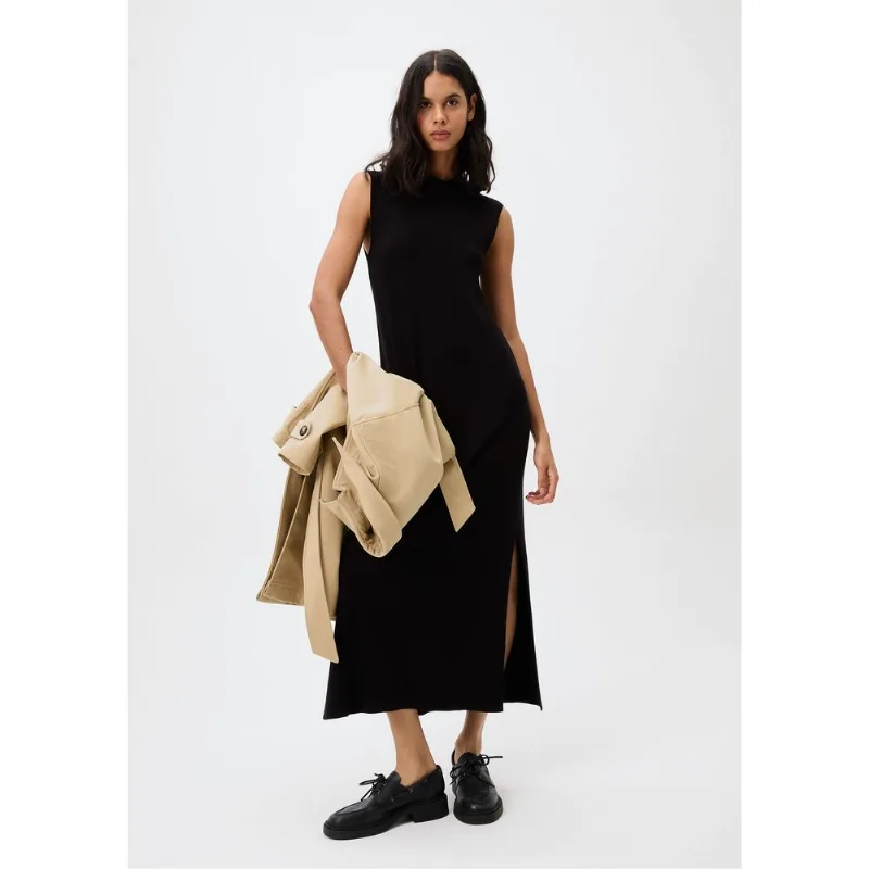 Vestido Midi Em Tricô - Preto M