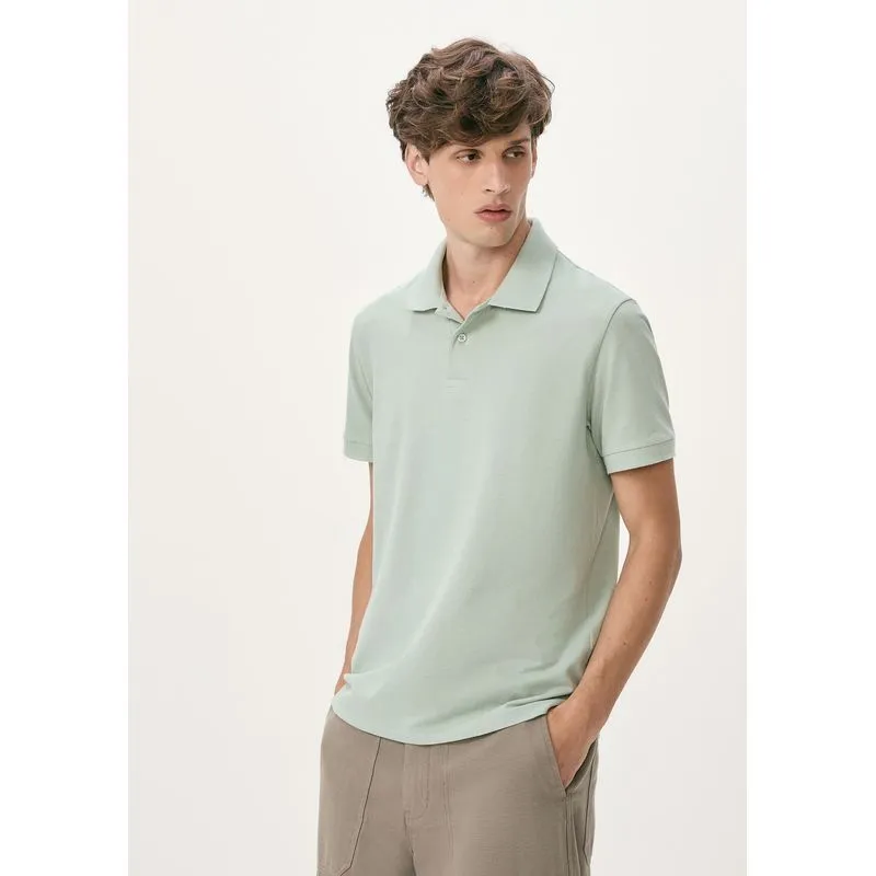 Camisa Polo Básica Masculina Manga Curta Em Piquet - Verde G