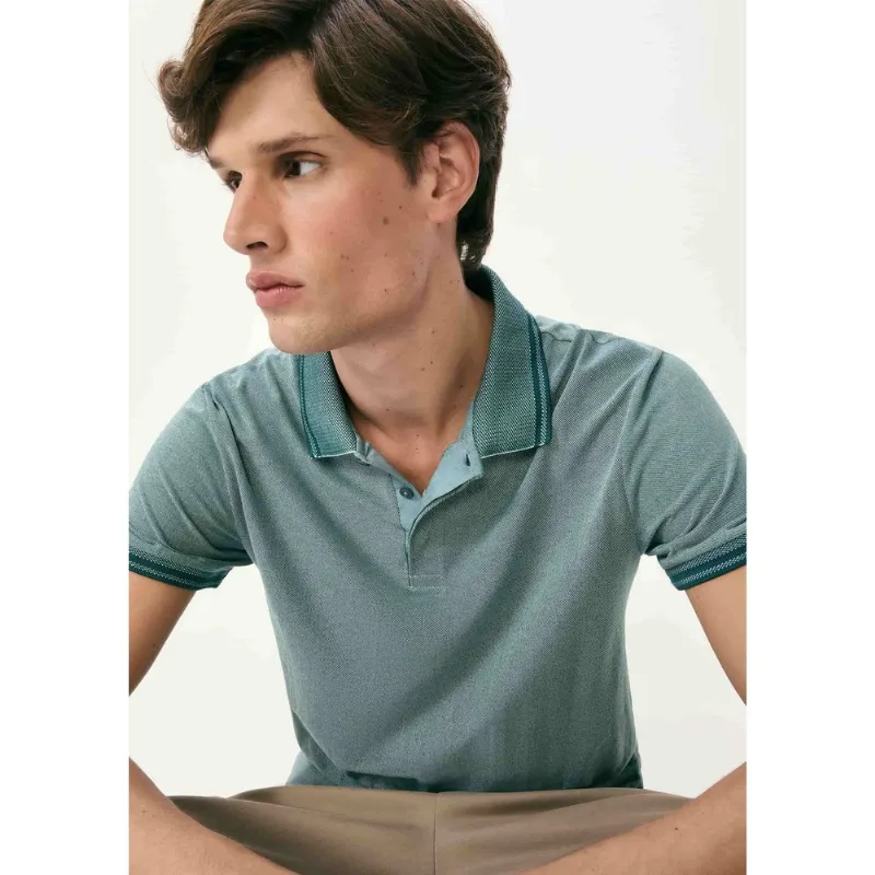 Camisa Polo Masculina Manga Curta Em Piquet - Verde XG