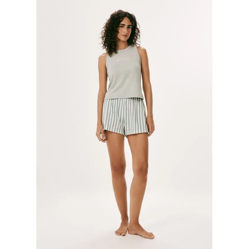 Pijama Feminino Curto Estampado - Verde G