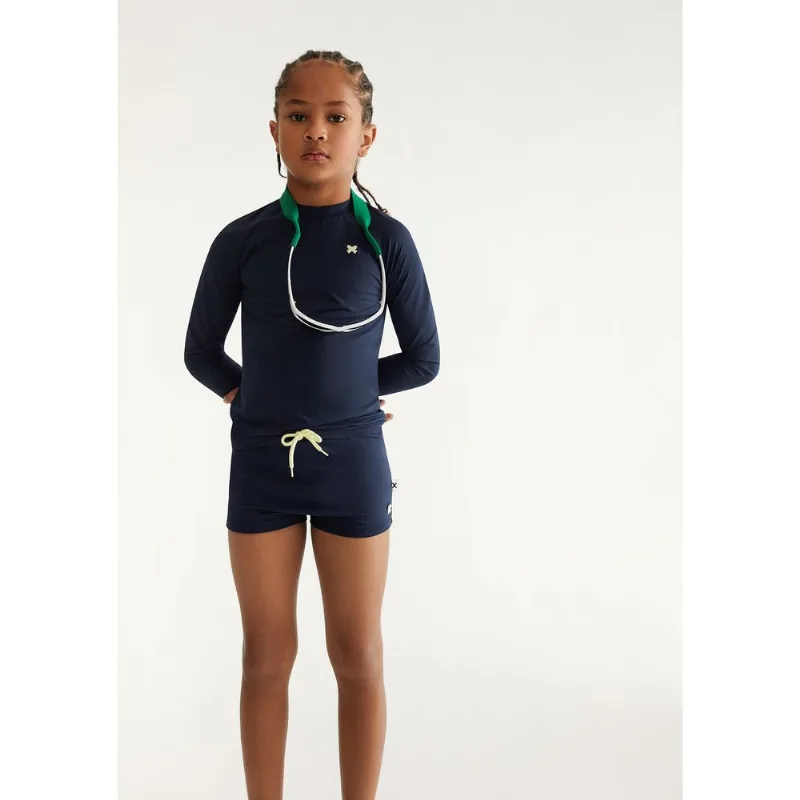 Sunga Infantil Boxer Proteção UV - Azul 006