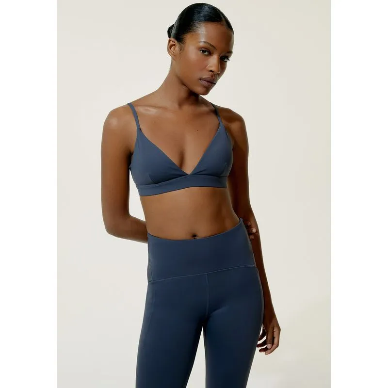 Top Esportivo Decote V - Azul G