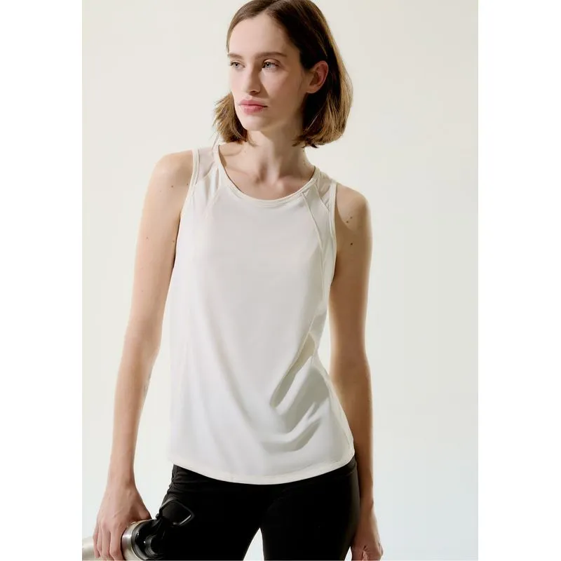 Regata Esportiva Feminina Com Tule - Off white XG