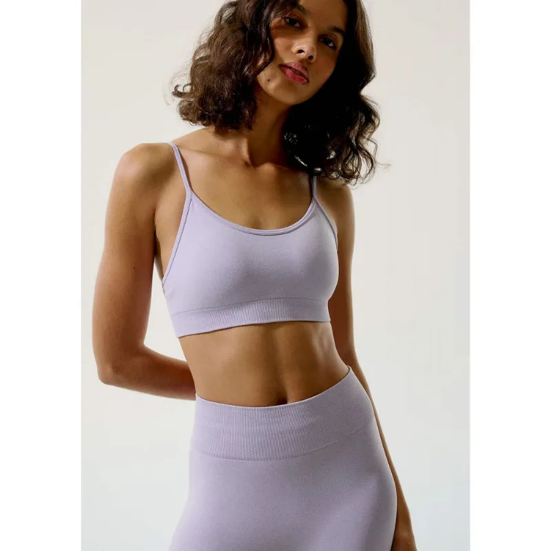 Top Esportivo Rajado Alças Finas - Lilás M