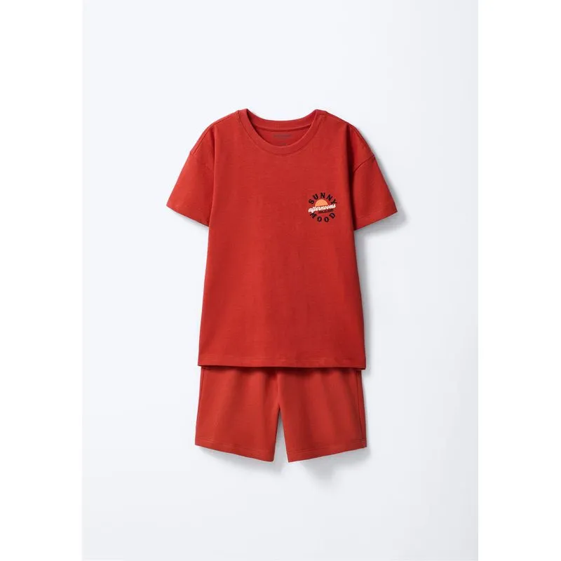 Conjunto Infantil Menino Estampado - Vermelho 010