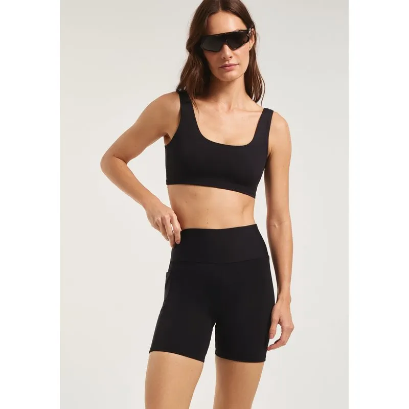Top Esportivo Com Fio Lycra® - Preto XG