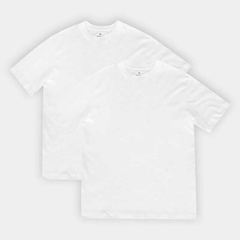 Kit Camiseta Hering 2 Peças Masculino - Masculino - Branco