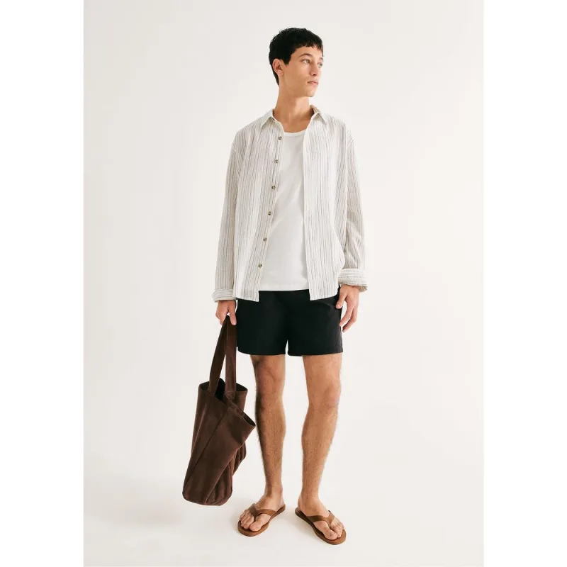 Shorts De Banho Masculino Texturizado - Preto XXG