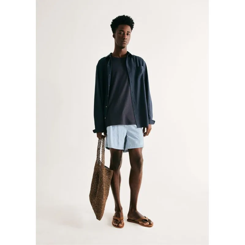 Shorts De Banho Masculino Texturizado - Azul XG