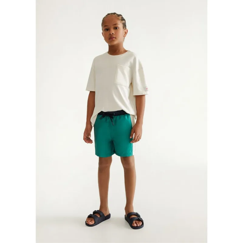 Bermuda De Banho Infantil Menino Colorida - Verde 006