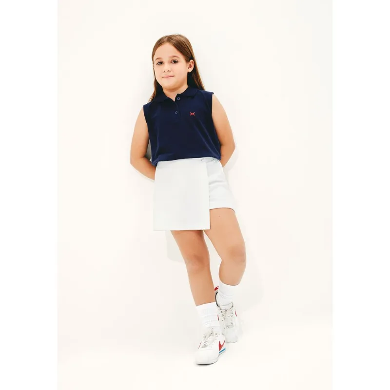 Shorts Saia Infantil Tecido Texturizado - Off white 008