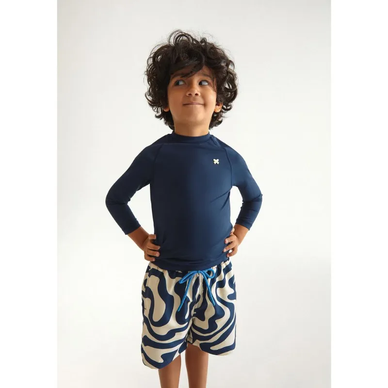 Shorts Infantil Menino Estampado - Azul 010