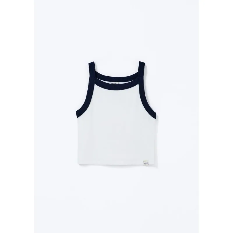 Regata Infantil Menina Cropped Canelada - Off white 008