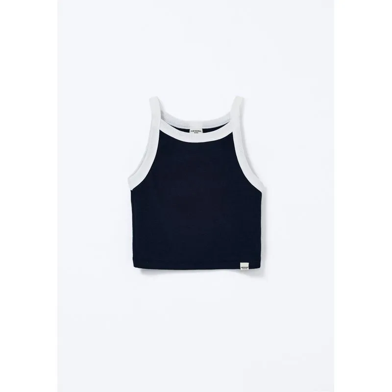 Regata Infantil Menina Cropped Canelada - Azul 016