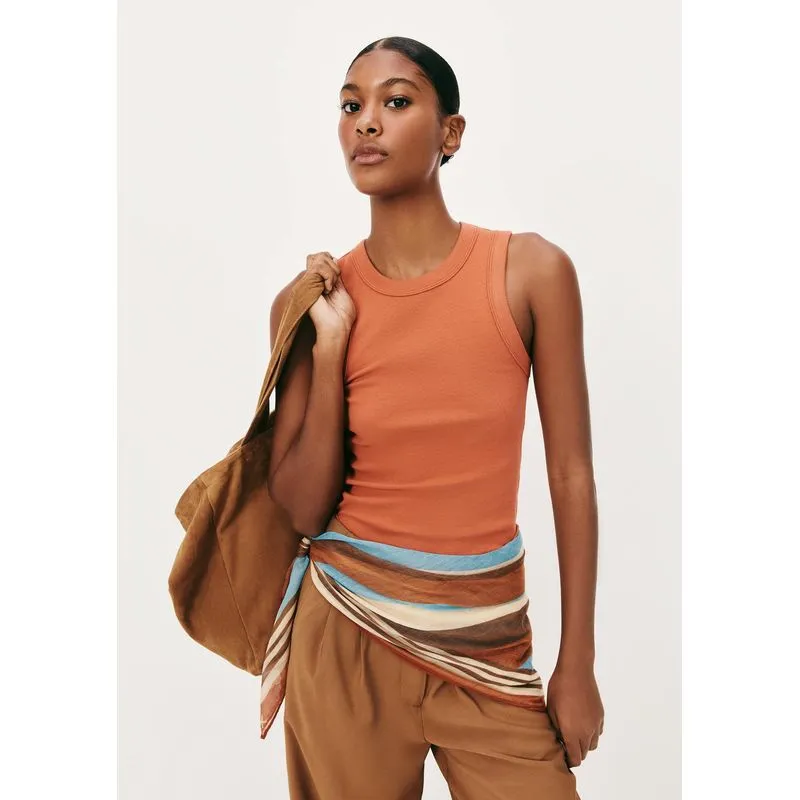 Regata Básica Feminina Slim Neck - Vermelho XG