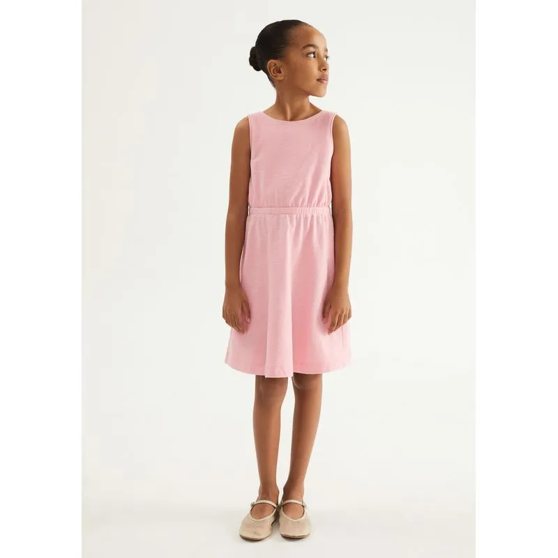 Vestido Infantil Curto Texturizado - Rosa 010