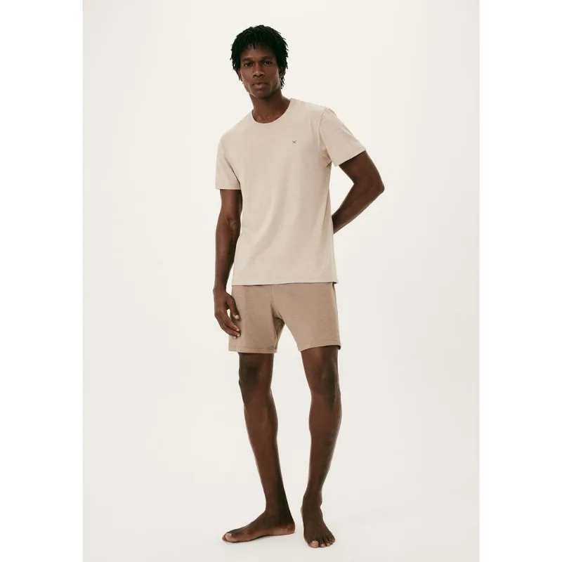 Pijama Curto Masculino Algodão Flamê - Bege P