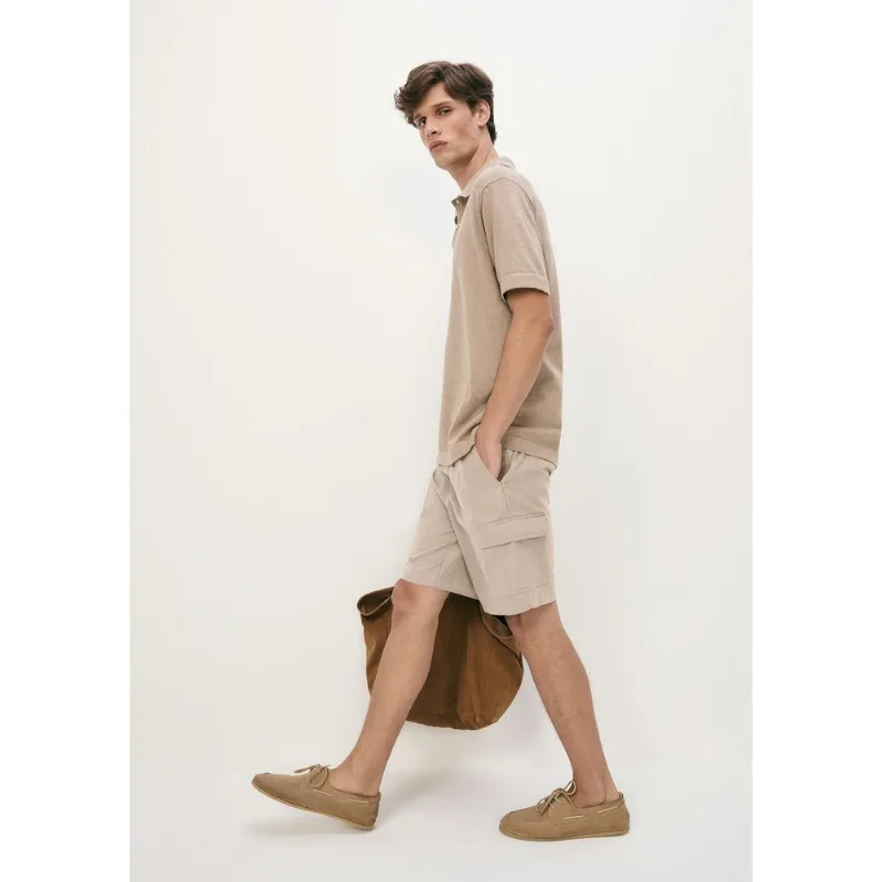 Shorts Masculino Tecido Empapelado - Bege XXG