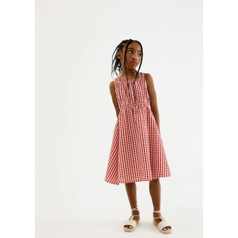 Vestido Infantil Curto Godê - Vermelho 016