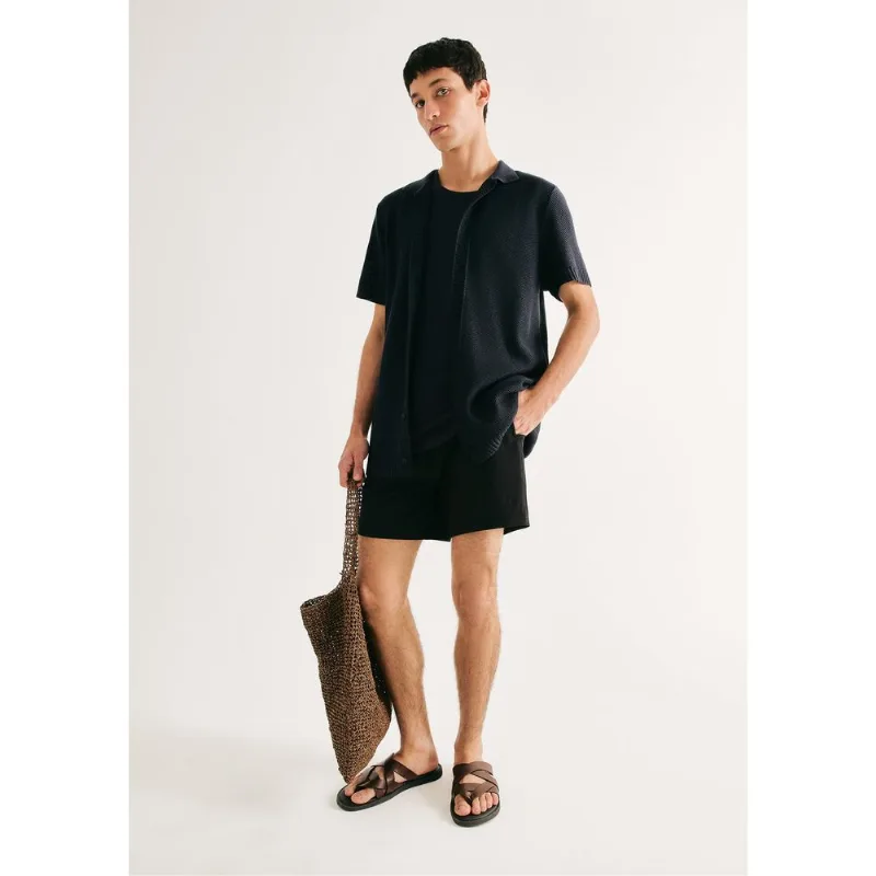 Shorts De Banho Masculino Texturizado - Preto M