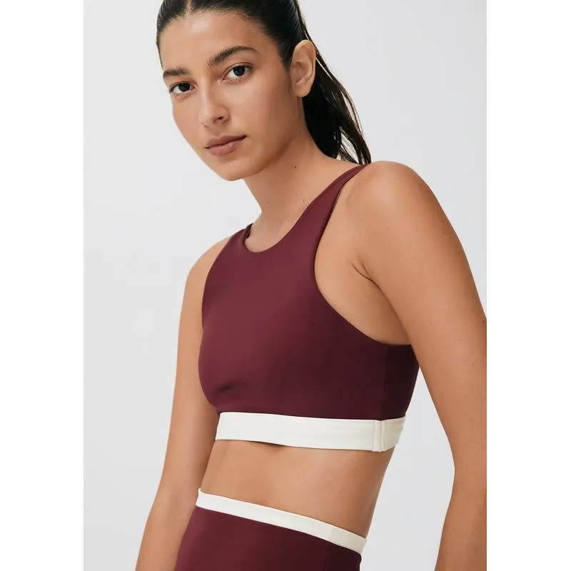 Top Esportivo Com Fio LYCRA® - Vinho XG