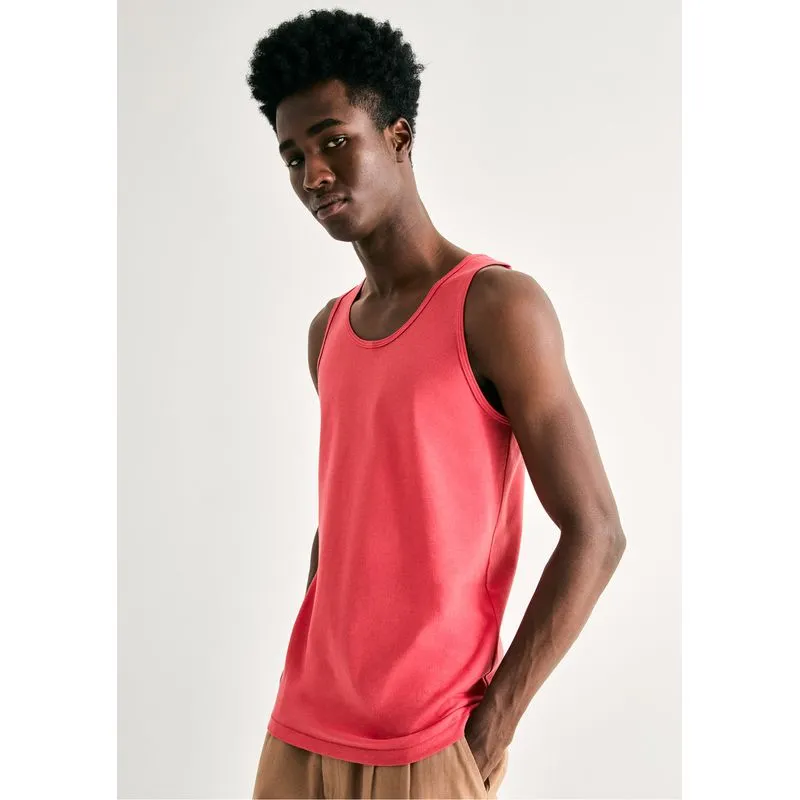 Regata Básica Masculina Slim - Vermelho G