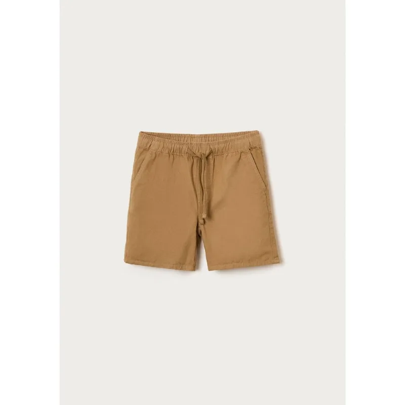 Shorts Infantil Menino Em Sarja - Caqui 006
