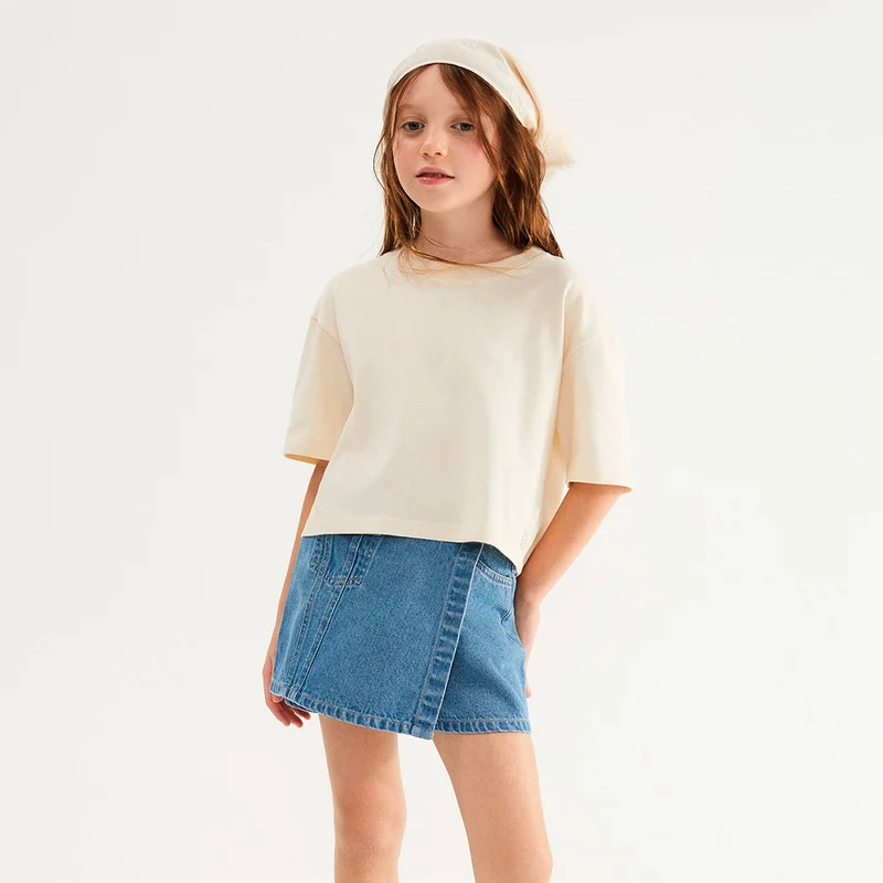 Shorts Saia Jeans Hering Kids Feminino - Azul 06 / Menina