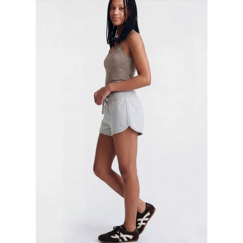 Shorts Teen Runner Com Bordado - Cinza M
