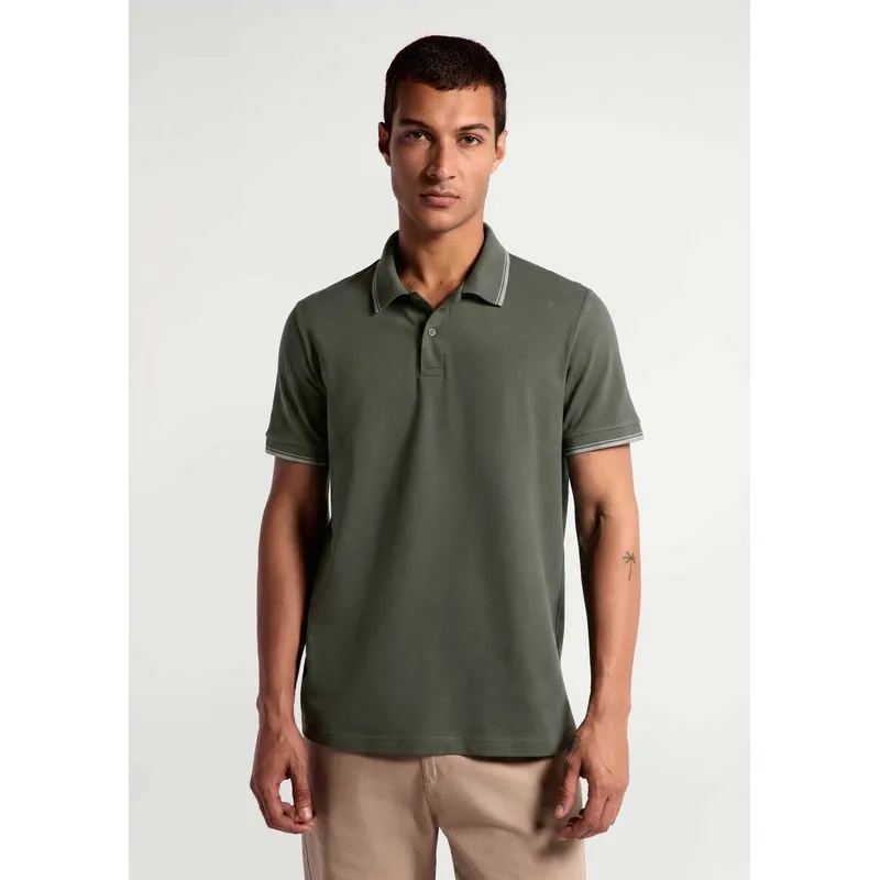 Camisa Polo Básica Masculina Manga Curta Em Piquet - Verde G