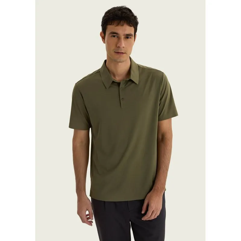Camisa Polo Masculina Em Malha Tech - Verde G
