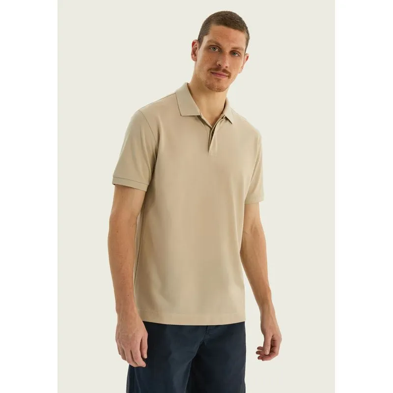 Camisa Polo Masculina Em Piquet Pima - Bege XXG